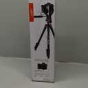 JOBY Compact Advanced, Camera Tripod with 3-Way Head, Universal -20 Quick Release Attachment and Carrying Bag, for CSC, DSLR, Mirrorless Camera, Smartphone, Colour: Black