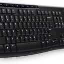Logitech K270 Wireless Keyboard, USB Unifying Receiver, Black