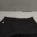 Avanova Women Denim Mini Skirt Jean Skort Sexy High Waist Asymmetrical Wrap Stretch Short Skirts (Black), XL