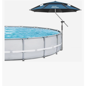 Above Ground Pool Umbrellas, Outdoor Pool Sunshade for Oval or Rectangular Swimming Pools, Multi-functional Patio Umbrella for Garden, Must have Pool Accessories