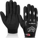 Frienda Motorcycle Gloves Riding Dirty Bike Gloves Racing Winter Power Sports Supplies for Riding Cycling Hiking Outdoor(Black,9.06 x 4.53 Inches)