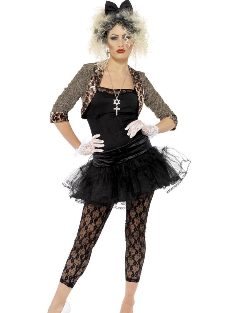 Smiffys 80s Wild Child Costume only Jewelry, Jacket, Leggings