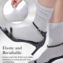 Syhood 4 Pairs Women's Novelty Glitter Ankle Socks Sparkly Metallic Casual Ladies Bright Retro Piles Ankle Socks (Gray, M)