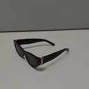 Cat Eye Sunglasses for Women, Black Frame with Gold Accent, Retro Style Novelty Eyewear