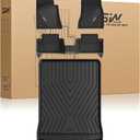 3W Floor Mats & Cargo Liner Fit for BMW 5 Series G30 2017-2023 All Weather TPE Floor Liner Custom Fit for BMW G30 5 Series 520i 530i 535i 540i 540d 550i Full Set Car Accessories (Not for GT & 530e)