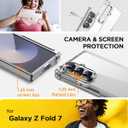 2 x AICase for Samsung Galaxy Z Fold 7 Clear Case Transparent Shockproof Protection Anti-Yellowing Resistant Phone Case for Galaxy Z Fold 7 5G (2025)