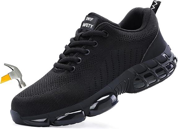 OWIF Steel Toe Work Shoes for Men Women Comfortable Lightweight Safety Composite Toe Construction Walking Shoe, size 20