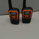 Walkie Talkies, MOICO Long Range Walkie Talkies for Adults with 22 FRS Channels, Family Walkie Talkie with LED Flashlight VOX LCD Display for Hiking Camping Trip (Orange 2 Pack)