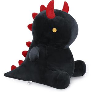 Ditucu Cute Dinosaur Plush Dino Stuffed Animal Plushies Toys Super Soft Dolls Birthday Gifts for Kids Girls Boys Black 10 inch