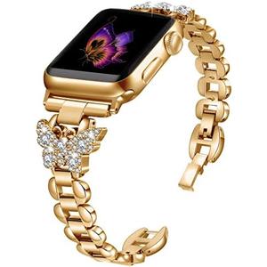 SaNgaiMEi Bands Compatible with Apple Watch 38mm 40mm 41mm Women Bling Metal Bracelet Dressy Strap for iWatch Series 9 8 7 6 5 4 3 2 1 SE,Set of 3