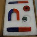 Magnets for Kids Classroom Students Education Science Experiment Kid Magnets Kit Set Including Bar/Ring/Horseshoe Magnets/Compass/Iron Filings