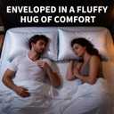 King Size Pillows Set of 2, Soft Fluffy and Supportive Hotel Collection Pillows 2 Pack for Side and Back Sleeper, Filled with Down Alternative Microfiber