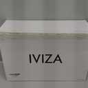 IVIZA Glass Laundry Detergent Dispenser & Storage Set  Liquid Detergent Pump, Fabric Softener Dispenser, Laundry Powder Jar & Dryer Sheet Holder  Complete Laundry Organization Set