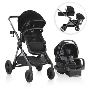 Pivot Xpand Modular Travel System with LiteMax Infant Car Seat with Anti-Rebound Bar, EXP: 2030/09/03 (Ayrshire Black)