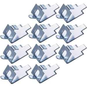 [10 PACK] BlueStars 920158 Freezer Shelf Clips  Stainless Steel Support for Refrigerators, Replacement Freezer Cooler Shelf Support, Exact Fit Replacement Shelf Square Buckles Clips