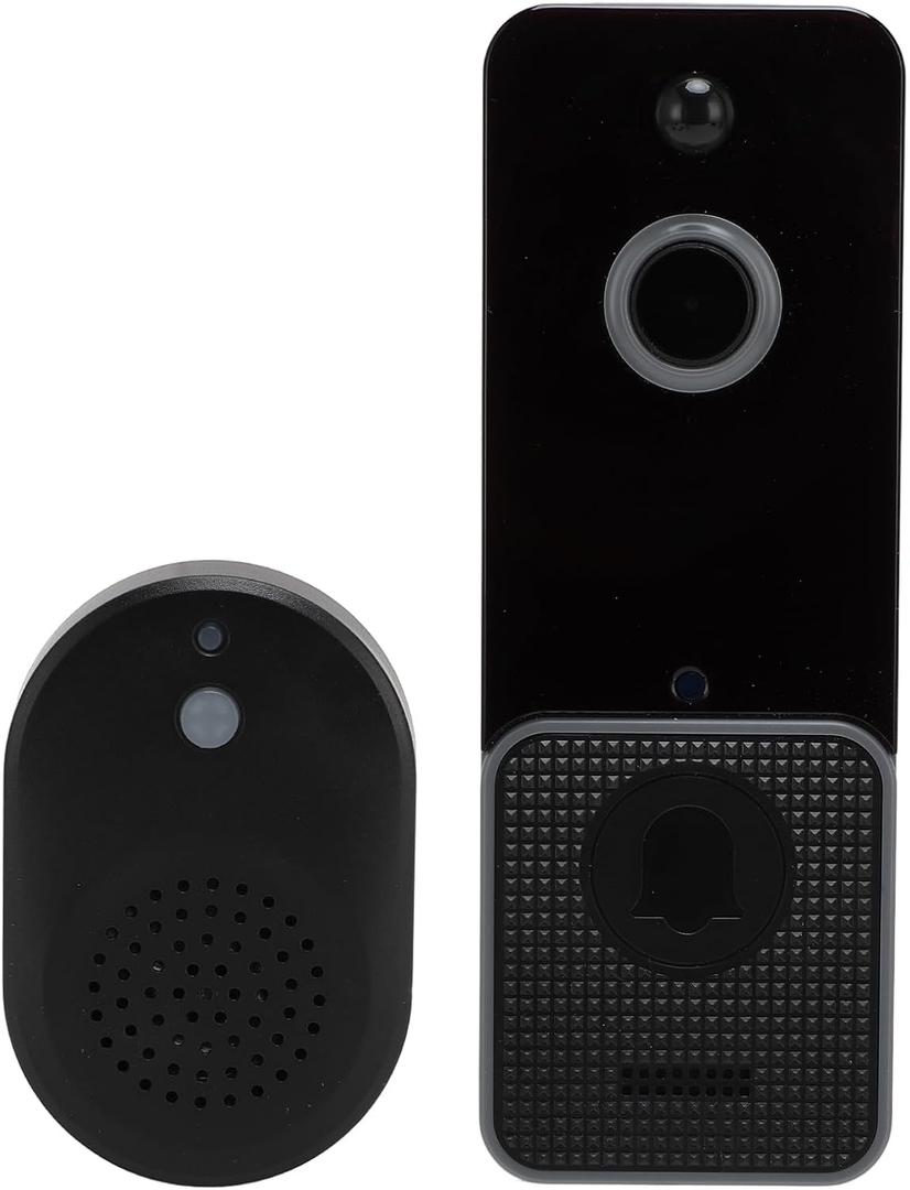GOWENIC Cordless Doorbell Camera, 1080P HD 5G Wi Fi Video Doorbell with NightVision, Motion Detection, Voice Changer, 2 Way Intercom, Real Time Alert for Home Security
