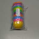 Easter Eggs Decorations Plastic Large: 5 Inch 6 Pack Jumbo Fillable Colorful Bright Easter Egg Hunt Empty Bulk Assortment