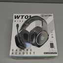 Tatybo Wireless Gaming Headsets for Ps5 Ps4 PC, 2.4GHz USB & Type-C Gaming Headphones, 40H+ Hrs & 7.1 Surround Sound with Noise Canceling Microphone for Switch Phone