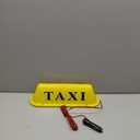 Multiple Colors 12V LED Magnetic Taxi Sign Roof Top Car Super Bright Light Lamp with 3 Meter Power Plug Line(Case Color:Yellow, Light Color: White)