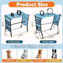 Foldable Pet Grooming Hammock for Small Dogs & Cats - 8.8lb
