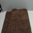 Brown Bathroom Rugs-Extra-Soft Plush Bath Mat Shower Bathroom Rug,1'' Chenille Microfiber Material, 2x5ft Super Absorbent Shaggy Bath Rug. Machine Wash & Dry