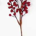 11" Weatherproof Berry Spray, Red, Set of 3