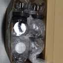 Tradder 24 Pcs Plastic Candy Jars with Lids 8.5 oz Wide Mouth Candy Containers Bulk for Cookie Buffet Coffee Party Laundry Kitchen