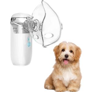 SQUARECIRCLE USB Dog Nebulizer for Pets, Nebulizer Mask for Cats and Dogs, Portable Handheld Design, 2 Different Size Masks Fit for Most Animals SQUARECIRCLE USB Dog Nebulizer for Pets, Nebulizer Mask for Cats and Dogs, Portable Handheld Design, 2 Different Size Masks Fit for Most Animals