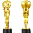 48 Pack 6 Gold Award Trophies, Bulk Plastic Trophy for Kids & Adults, Party Favors, Classroom Rewards, Ceremonies & Competition Prizes