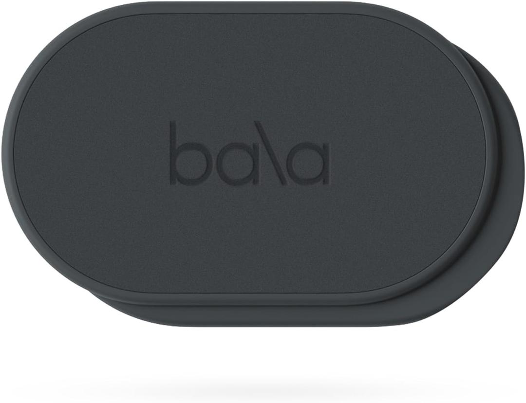 Bala Capsule Sliders for Working Out, Core Workout Sliders - Floor Exercise Sliders & Fitness Gliders for Squats, Lunges, & Push-up Variations - Strength Slides for Yoga, Pilates & Aerobics (Charcoal)