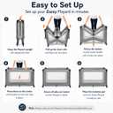Dream On Me Zazzy Portable Baby Playard with Bassinet, Travel Carry Bag, 40 x 27.5 x 25.5 inches