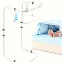 Adjustable Blanket Lifter for Feet with 4 Clips – Bed Cradle to Keep Blanket Off Your Legs, Universal Blanket Lifters for Foot of Bed, Height Adjustable Blanket Support Frame for Comfort & Recovery