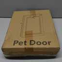Cat Door for Door, All Aluminum Frame, Small Pet Door for Interior and Exterior, Heavy Duty Doggy Door, Double Magnetic Flaps, Thermal Tnsulation, Energy Efficient, Sliding Lock Panel(Pets Up to 22Lb) S