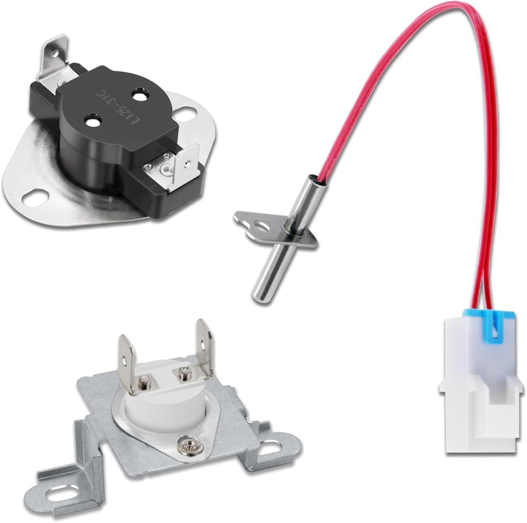 6931EL3003D Thermal Fuse & 6323EL2001B Thermistor & 6931EL3001E Thermostat - Compatible with L.G Dryer - Replaces 6931EL3004B AP4441539 6931EL3003E AH3530481