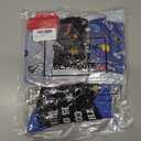 Mepase 4 Pairs Police Socks Men's Funny Novelty Police Officer Crew Socks Gifts for Men Dad Christmas New Year Gift