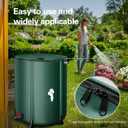 200 Gallon Collapsible Rain Barrel, Foldable Outdoor Water Tank with Faucet, for Garden Irrigation Water Storage (200Gal)