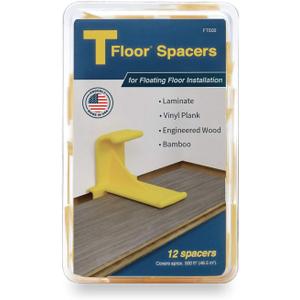 Laminate Flooring Spacers : for Installing Laminate Wood, Vinyl Plank, Engineered Hardwood, LVT, Bamboo, Subfloor Panels, or Any Floating Floor Material. Made in The USA.