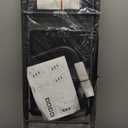 HBTower 3 Step Ladder, 3 Step Stool for Adults, 3 Step Ladder Folding Step Stool with Cushioned Handle Step Ladder with Wide Pedal Ergonomic Design, Black