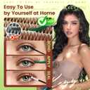 KEYYOU Brown Flaunt Lash Clusters Kit - Flora Volume D Curl Manga 8-16mm Spikes Lash Extension Kit Includes Bonus Bunny Black Lashes with Bond and Seal, Remover & Applicator for DIY at Home(CoCoa03)