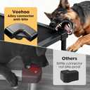 Veehoo Chew Proof Elevated Dog Bed, Indestructible Raised Dog Cot, Orthopedic Dog Platform Bed with Soft Padded Mat, Durable Waterproof Pet Cot for Indoor, Outdoor or Crate, 41-Inch, Black