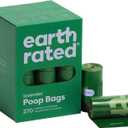 Earth Rated Poop Bags for Dogs, Leak Proof and Extra Thick Waste Bag Refill Rolls, Lavender Scented, 270 Bags