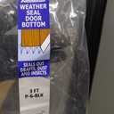 PVC Slide-On Door Bottom | Adjustable Plastic Weatherstrip Door Bottom with Drip Cap | 3 Feet (36-Inch) | for 1 3/ 4” Doors | Black | Fits Gaps 3/ 8” to 7/ 8” | Made in The USA