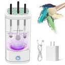 Electric Makeup Brush Cleaner, Multi-Functional Cosmetic Brush Cleaner, Portable Automatic Makeup Brush Cleaning Solution With Dryer-Holder, Charger, USB-C cable, Beauty Gift for Women