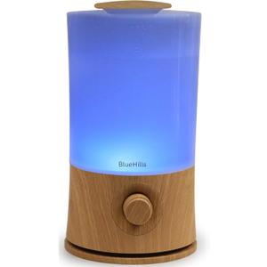 BlueHills Premium 2000 ML XL Large Essential Oil Diffuser Aromatherapy Humidifier for Large Room Home 40 Hour Run Huge Coverage Area 2 Liter Extra Large Capacity Huge Diffuser Wood Grain E005