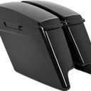 ECOTRIC 5'' Extended Stretched Saddlebags Compatible with Harley Touring Road King Street Glide Electra Glide Ultra-Classic Motorcycle Saddlebags 14-24