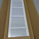 30"Wx6"H Duct Opening Return Air Grille,Air Return Vent Cover Grill for Sidewall and Ceiling,Solid Steel AC Vent Cover HVAC Cold Air Intake Grille Without Filter House,Outer Dimension:31.75WX7.75"H, For 30''W6''H-Duct Opening