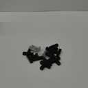 Ravinte 10 Pack Black Square Bar Cabinet Knobs 2 Inch Square Cabinet Pulls Matte Black Single Hole Kitchen Cabinet Handles