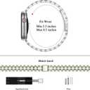 BAITEYOU Narrow Metal Band Compatible with Apple Watch Bands 38mm 40mm 41mm 42mm 44mm 45mm 46mm 49mm (Series 11 10 9 8 7 6 5 4 3 2 1 SE Ultra), Dressy Thin Stainless Steel iWatch Bands for Women
