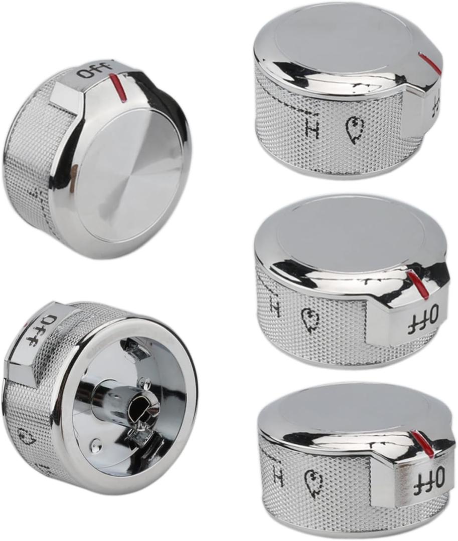 POCPUNAB W11030413 Stove Knobs Replacement for KitchenAid Gas Range Stove Knob, Cooktop Oven Burner Control Dial Compatible with Whirlpool, 5 Pack