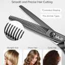ULG Seamless Thinning Shears Professional Stainless Steel, Teflon Coated, 32-Teeth Texturizing Scissors, Precision Serrated Blades for Natural Thinning and Layering, Ideal for Stylists and Barbers